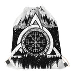 Viking Celtic Trinity Knot Print Drawstring Bag