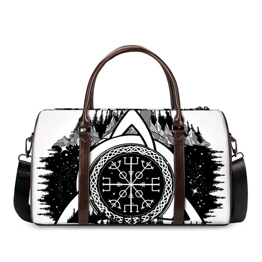 Viking Celtic Trinity Knot Print Duffle Bag