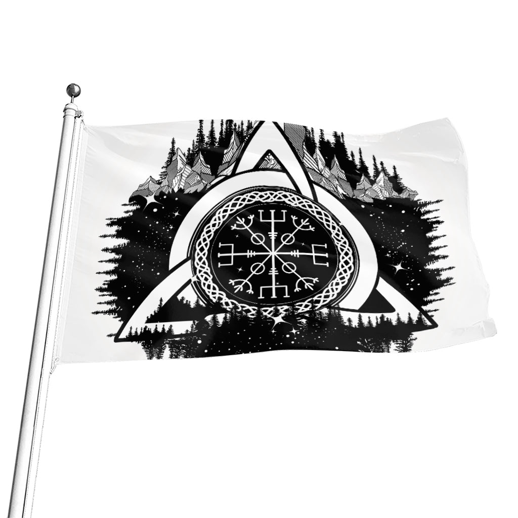 Viking Celtic Trinity Knot Print Flag