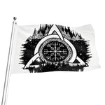 Viking Celtic Trinity Knot Print Flag