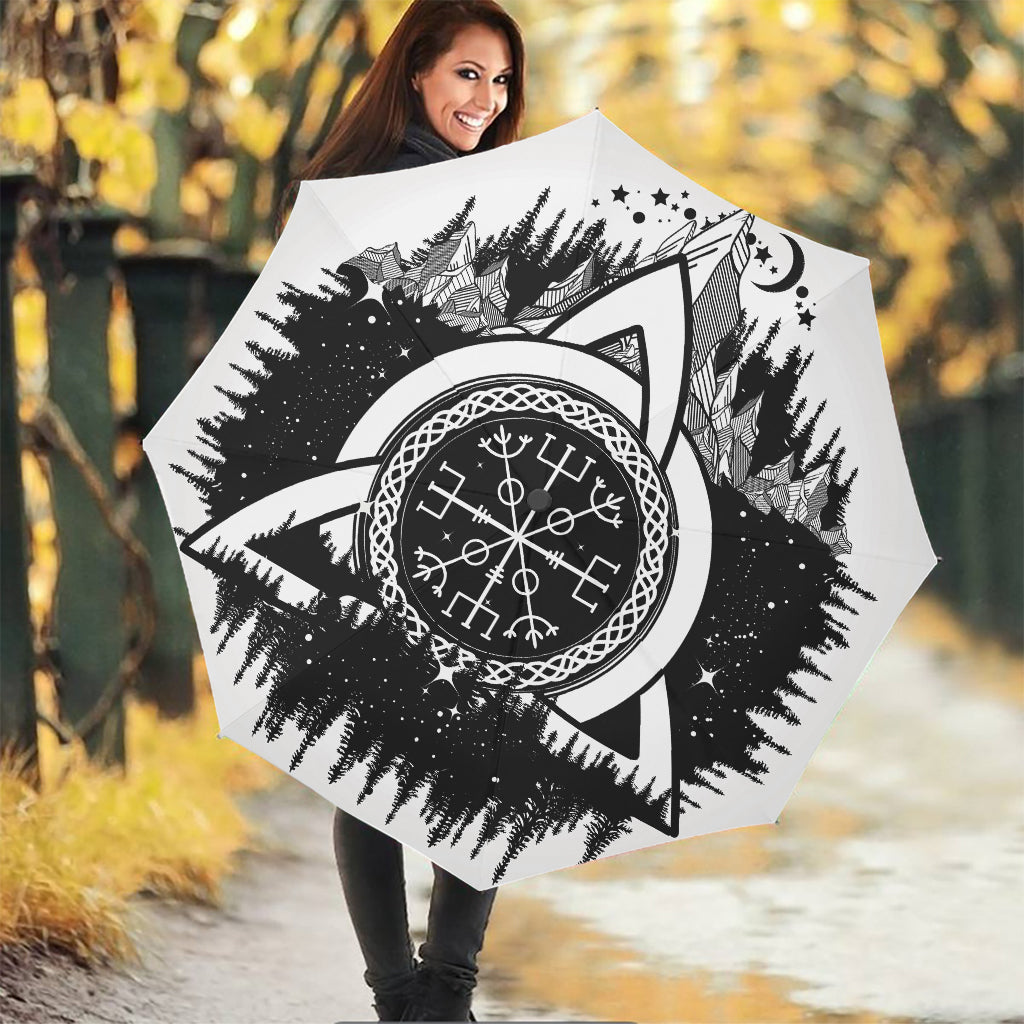 Viking Celtic Trinity Knot Print Foldable Umbrella