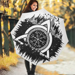 Viking Celtic Trinity Knot Print Foldable Umbrella