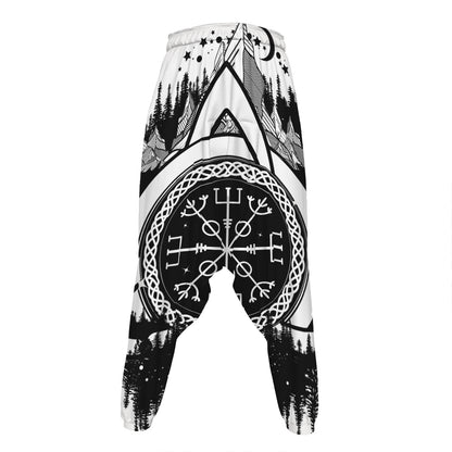 Viking Celtic Trinity Knot Print Hammer Pants
