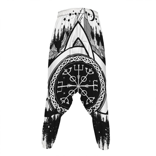 Viking Celtic Trinity Knot Print Hammer Pants