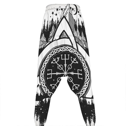 Viking Celtic Trinity Knot Print Hammer Pants
