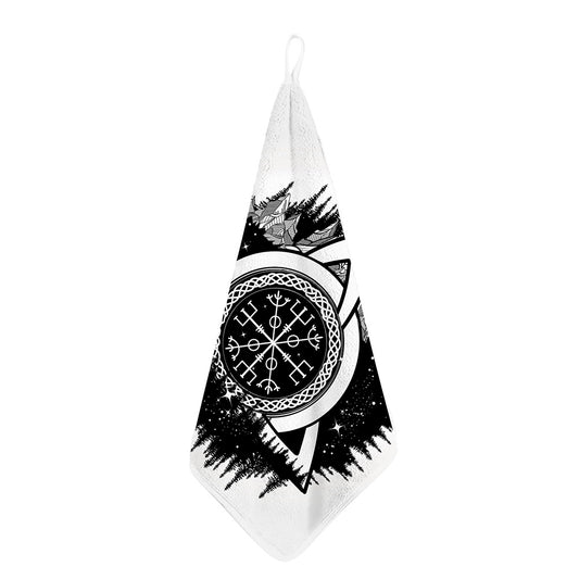 Viking Celtic Trinity Knot Print Hand Towel