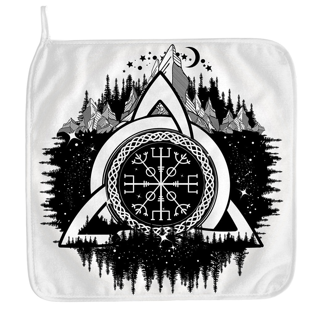 Viking Celtic Trinity Knot Print Hand Towel