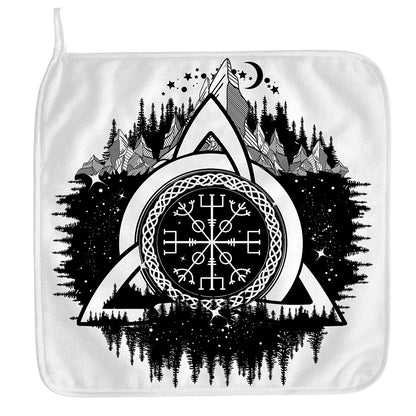 Viking Celtic Trinity Knot Print Hand Towel