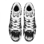 Viking Celtic Trinity Knot Print High Top Leather Sneakers