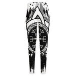 Viking Celtic Trinity Knot Print High-Waisted Pocket Leggings