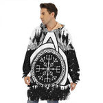 Viking Celtic Trinity Knot Print Hoodie Blanket