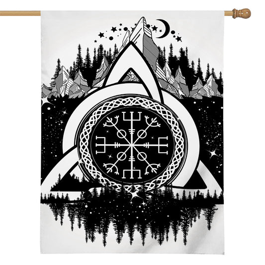 Viking Celtic Trinity Knot Print House Flag