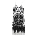 Viking Celtic Trinity Knot Print Jersey Midi Cami Dress
