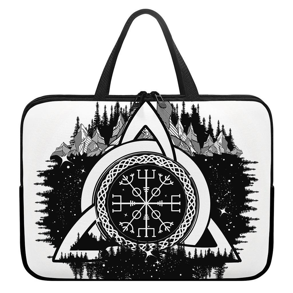 Viking Celtic Trinity Knot Print Laptop Sleeve With Handle