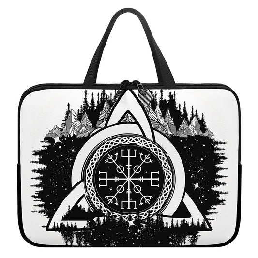 Viking Celtic Trinity Knot Print Laptop Sleeve With Handle