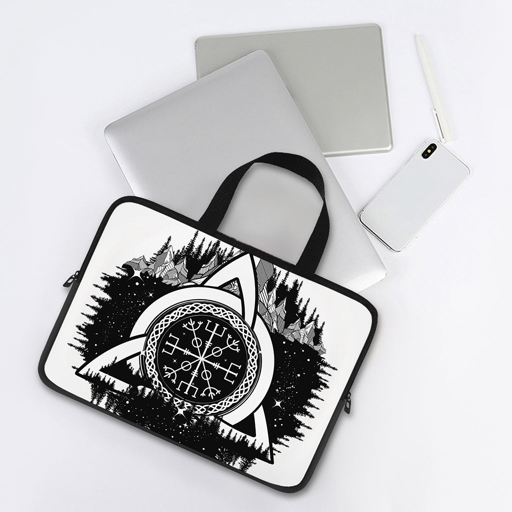 Viking Celtic Trinity Knot Print Laptop Sleeve With Handle