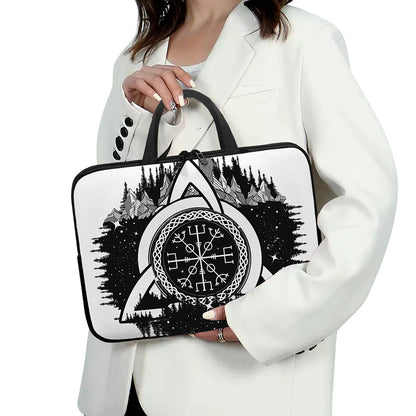 Viking Celtic Trinity Knot Print Laptop Sleeve With Handle