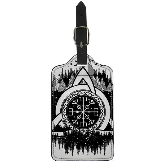 Viking Celtic Trinity Knot Print Luggage Tag