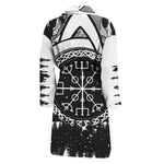 Viking Celtic Trinity Knot Print Men's Bathrobe