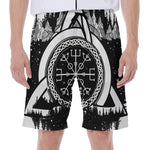 Viking Celtic Trinity Knot Print Men's Beach Shorts