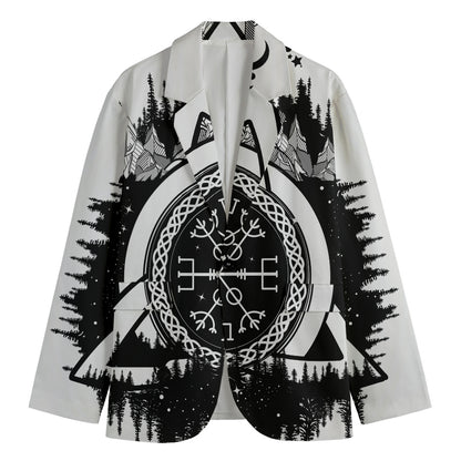 Viking Celtic Trinity Knot Print Men's Blazer