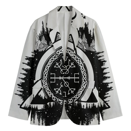 Viking Celtic Trinity Knot Print Men's Blazer