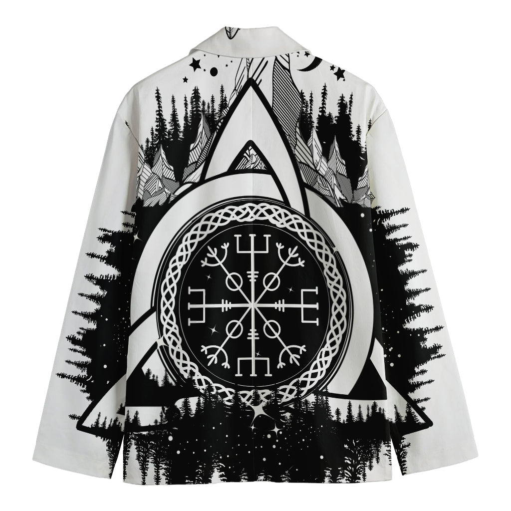 Viking Celtic Trinity Knot Print Men's Blazer
