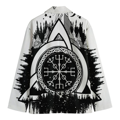 Viking Celtic Trinity Knot Print Men's Blazer