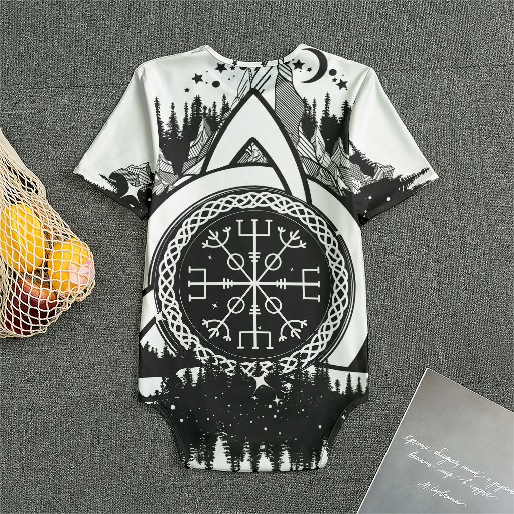 Viking Celtic Trinity Knot Print Men's Bodysuit