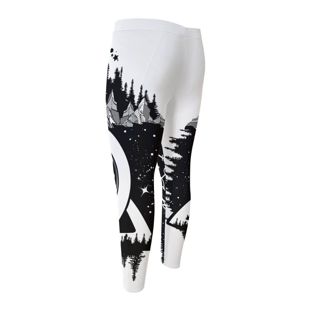 Viking Celtic Trinity Knot Print Men's Compression Pants