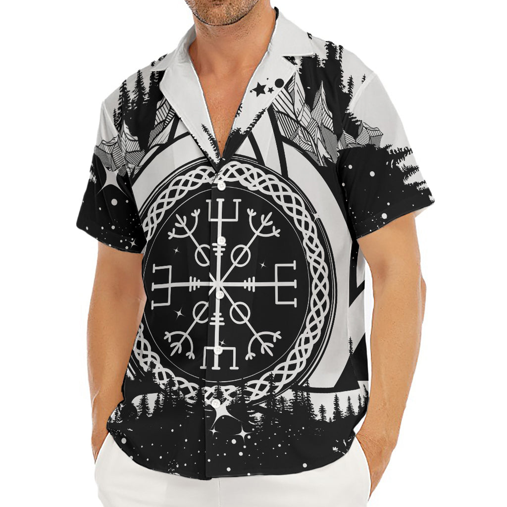 Viking Celtic Trinity Knot Print Men's Deep V-Neck Shirt