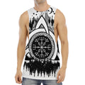 Viking Celtic Trinity Knot Print Men's Muscle Tank Top