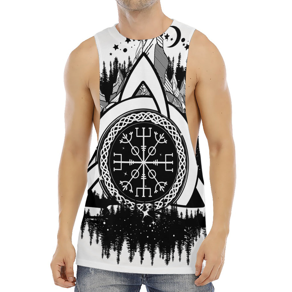 Viking Celtic Trinity Knot Print Men's Muscle Tank Top