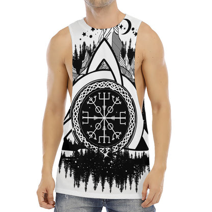 Viking Celtic Trinity Knot Print Men's Muscle Tank Top