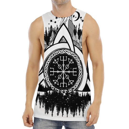 Viking Celtic Trinity Knot Print Men's Muscle Tank Top