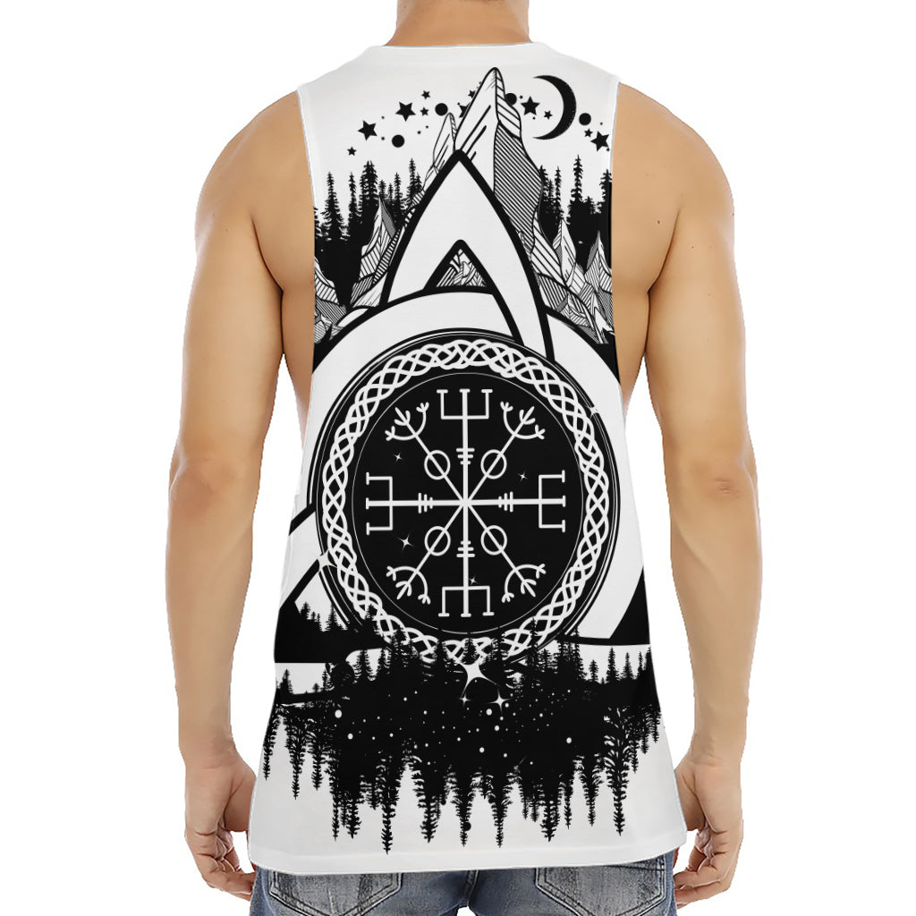 Viking Celtic Trinity Knot Print Men's Muscle Tank Top