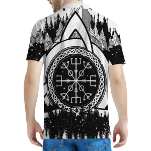 Viking Celtic Trinity Knot Print Men's Polo Shirt