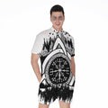 Viking Celtic Trinity Knot Print Men's Romper