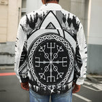 Viking Celtic Trinity Knot Print Men's Shirt Jacket