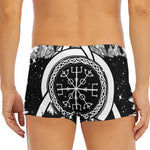 Viking Celtic Trinity Knot Print Men's Short Boxer Briefs