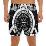 Viking Celtic Trinity Knot Print Men's Split Running Shorts