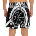 Viking Celtic Trinity Knot Print Men's Split Running Shorts
