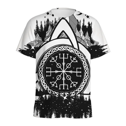 Viking Celtic Trinity Knot Print Men's Sports T-Shirt