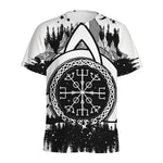 Viking Celtic Trinity Knot Print Men's Sports T-Shirt