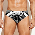 Viking Celtic Trinity Knot Print Men's Swim Briefs