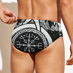 Viking Celtic Trinity Knot Print Men's Swim Briefs