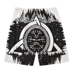 Viking Celtic Trinity Knot Print Men's Swim Trunks
