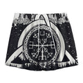 Viking Celtic Trinity Knot Print Mesh Shorts