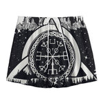 Viking Celtic Trinity Knot Print Mesh Shorts