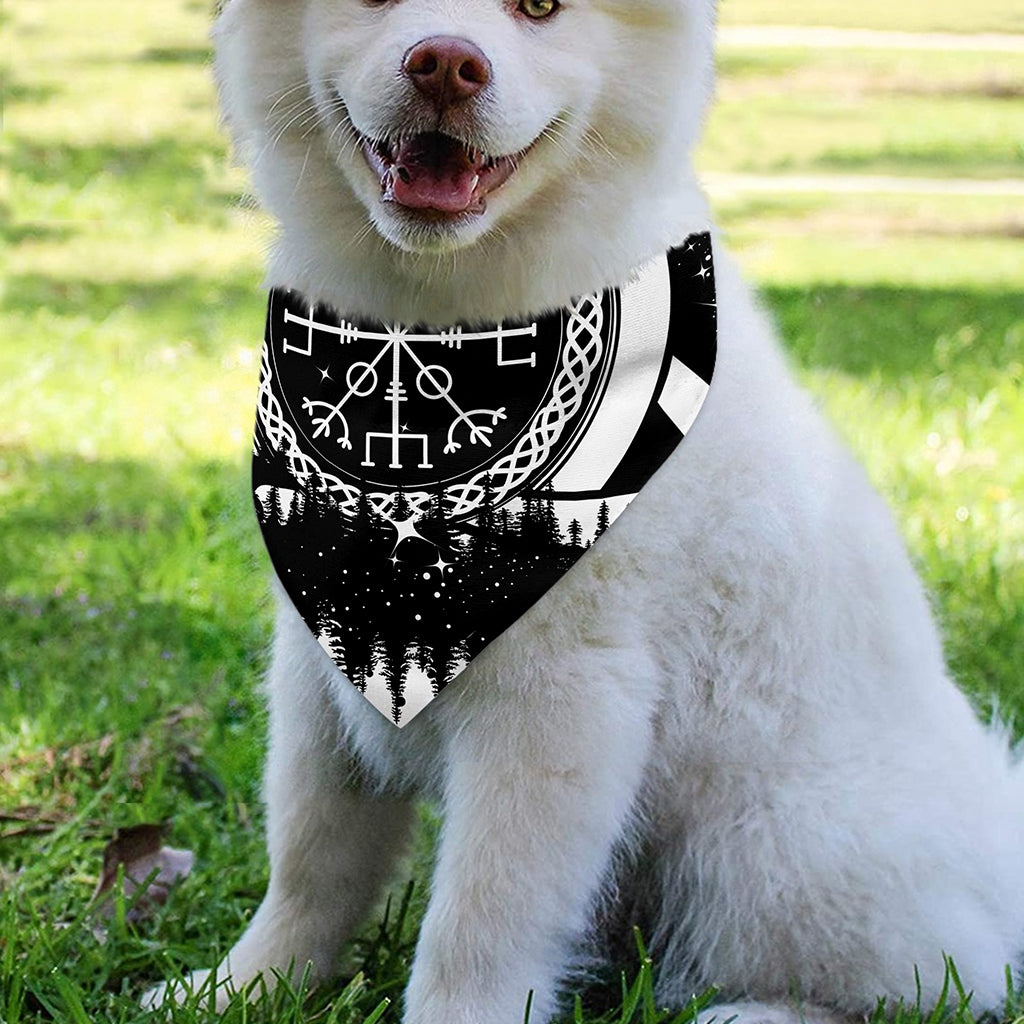 Viking Celtic Trinity Knot Print Over The Collar Dog Bandana